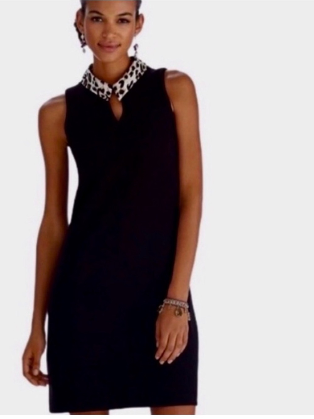 White House Black Market Black Sleeveless Dress